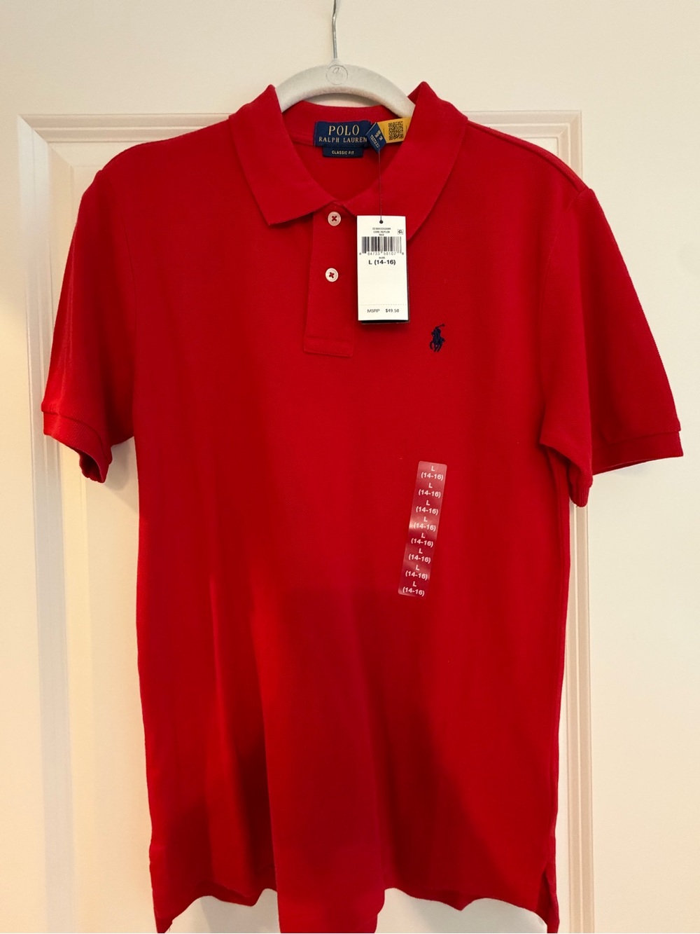 Polo by Ralph Lauren Men’s Red Short-Sleeve Pique Polo